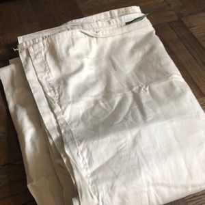 PAIR of Ralph Lauren Twin Light Gray Flat Sheet NWOT - price includes 2